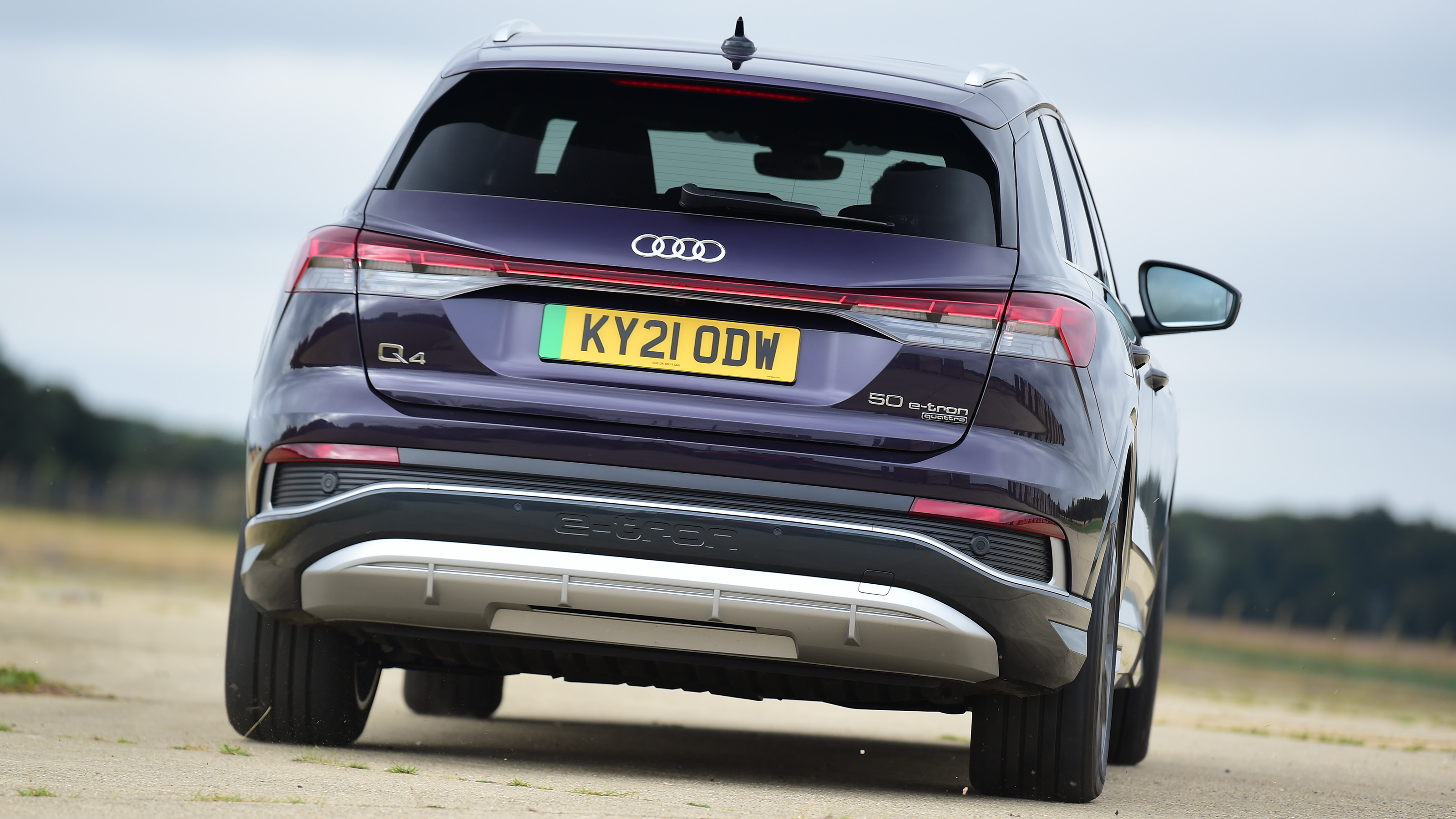 Audi Q4 50 e-tron quattro driving