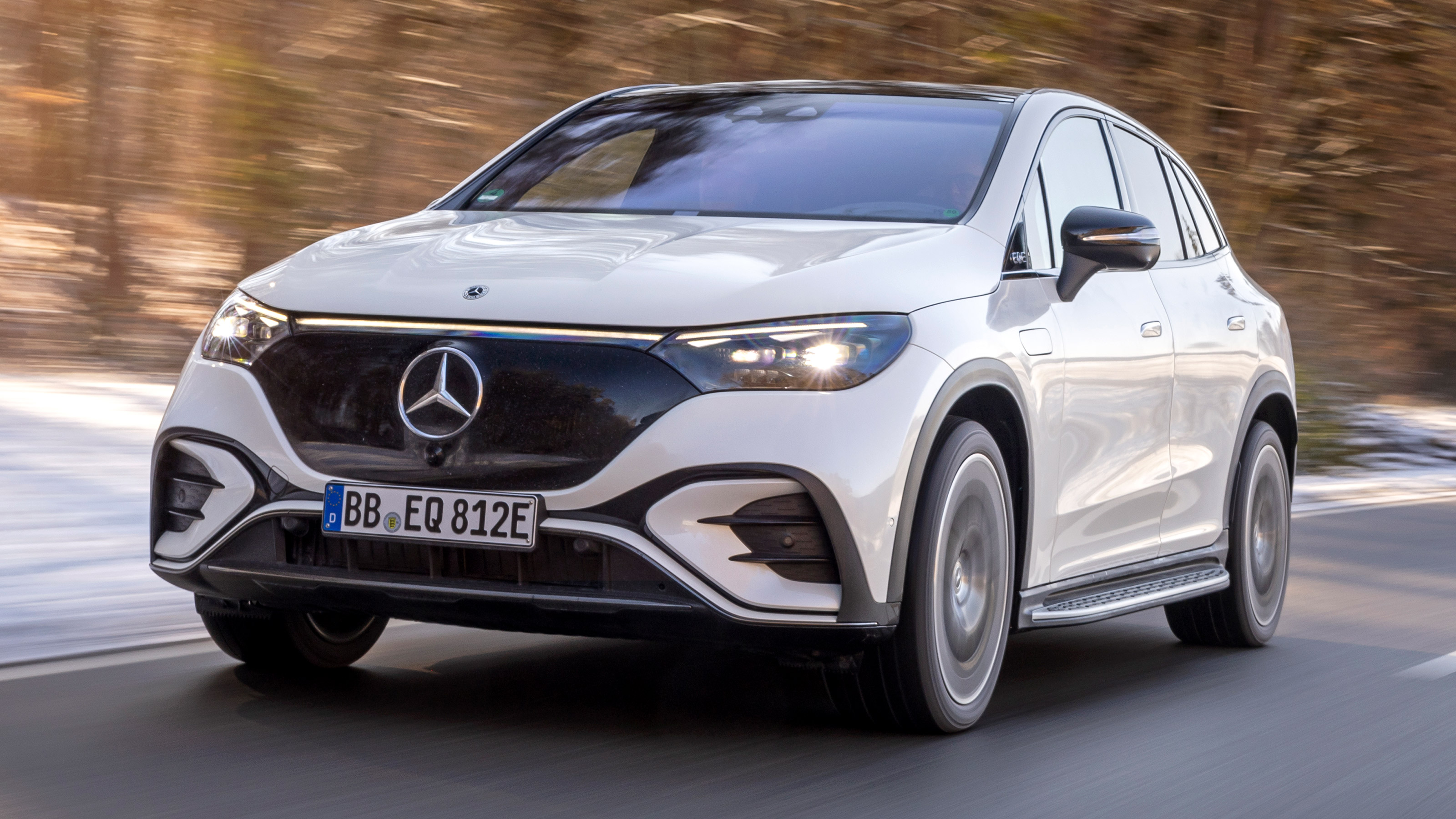 Mercedes EQE SUV passenger ride