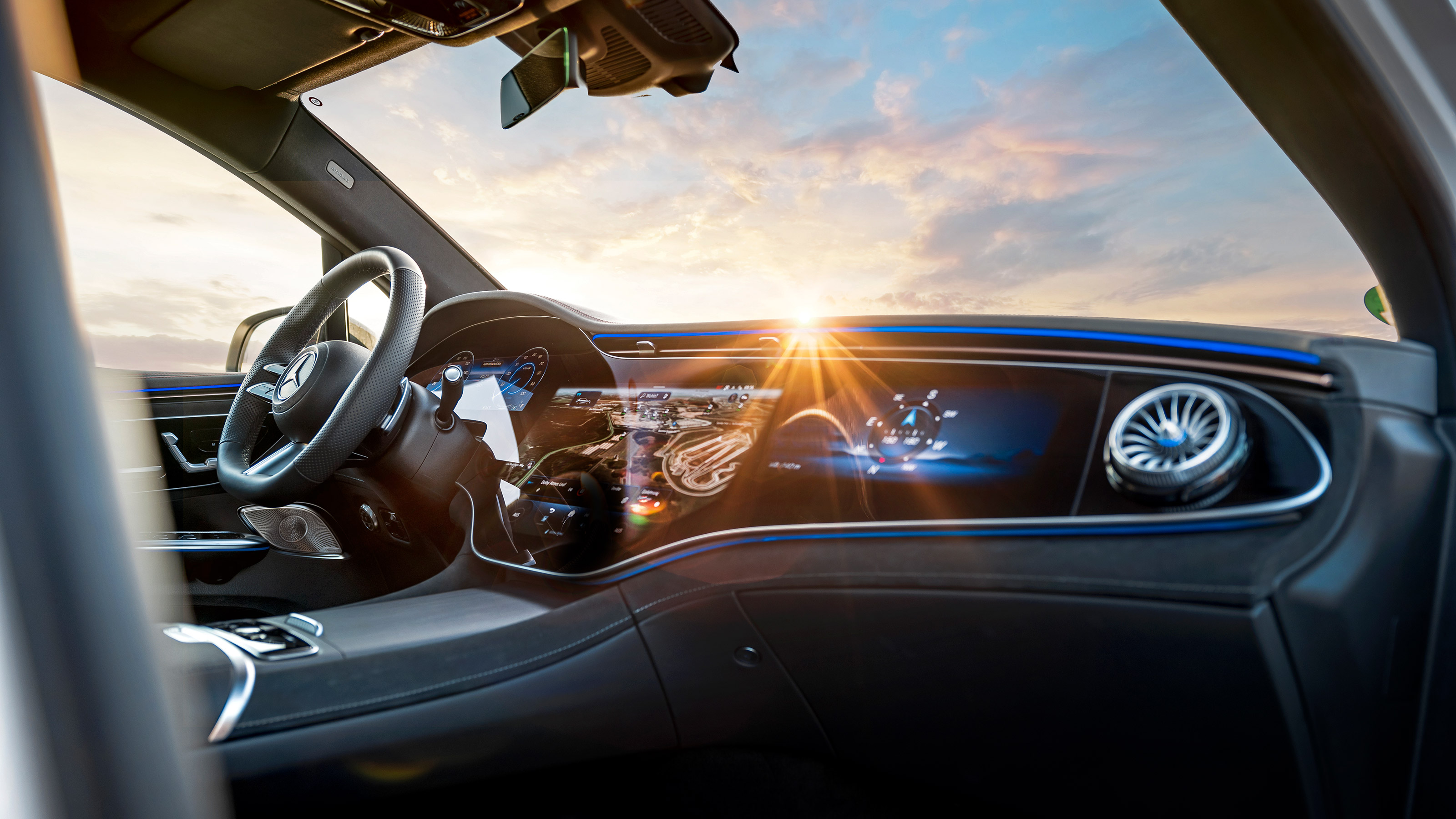 Mercedes EQE SUV passenger ride