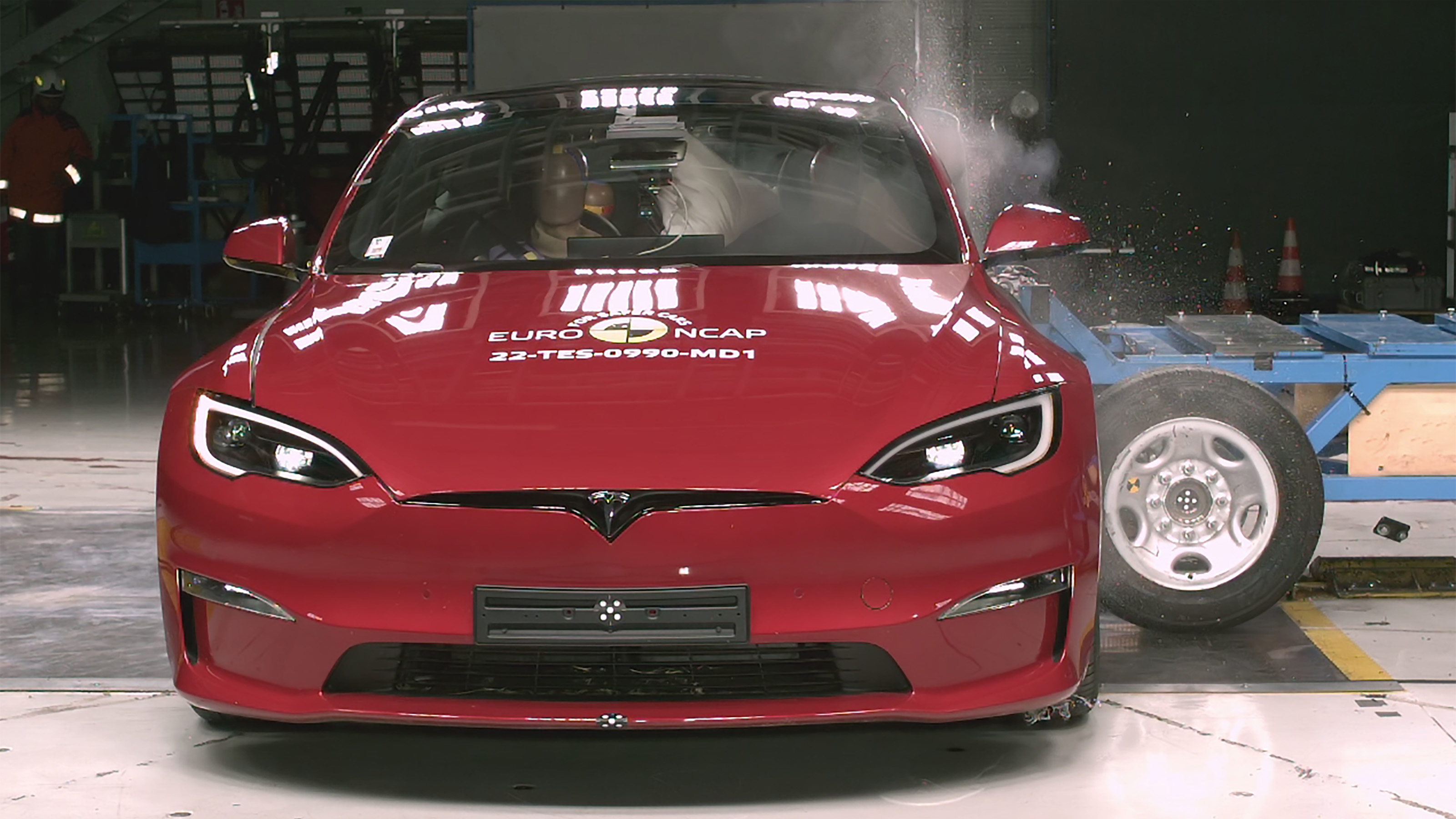 Tesla Model S Euro NCAP crash test