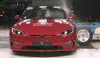 Tesla Model S Euro NCAP crash test