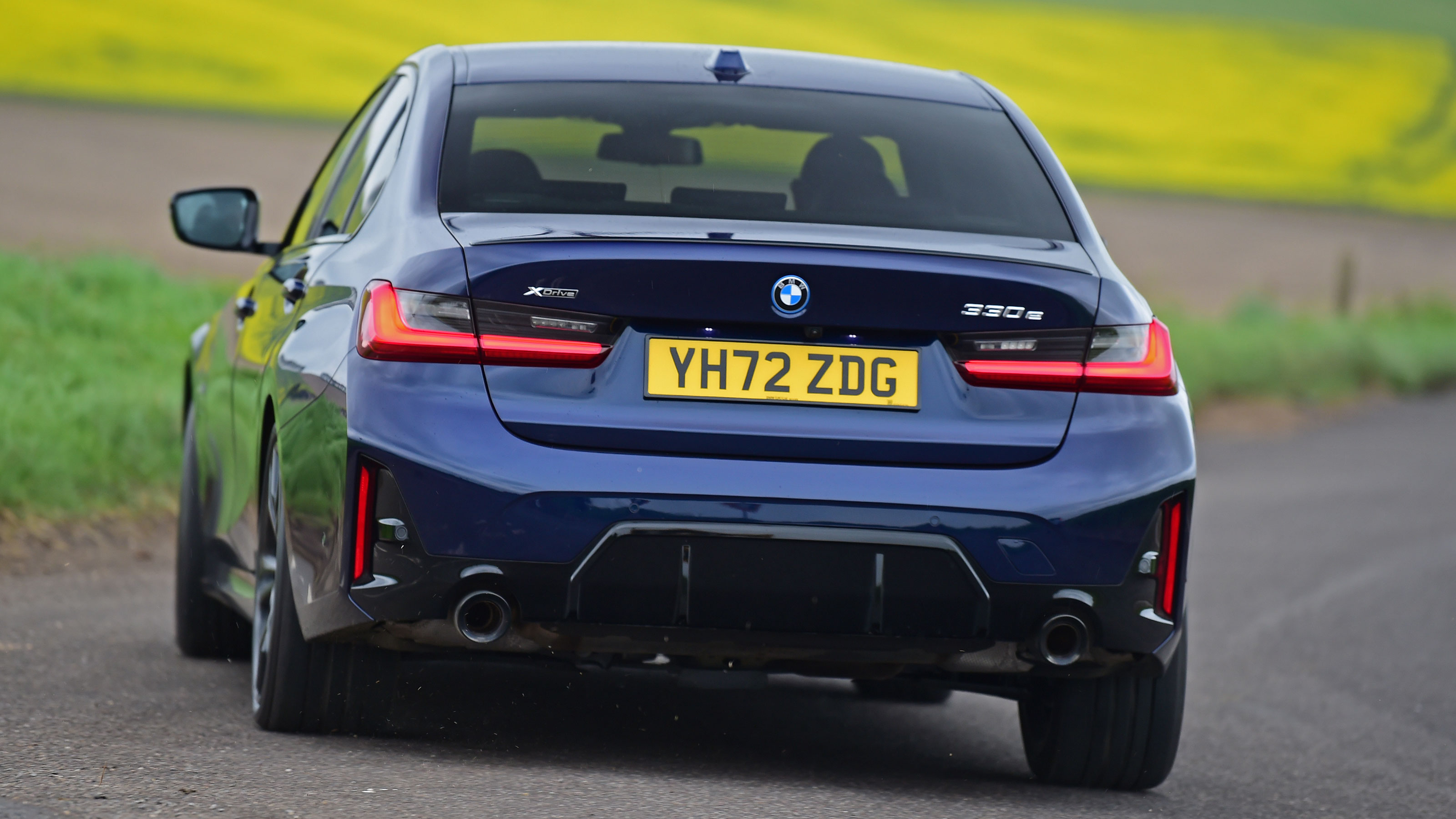 2023 BMW 330e - rear 2