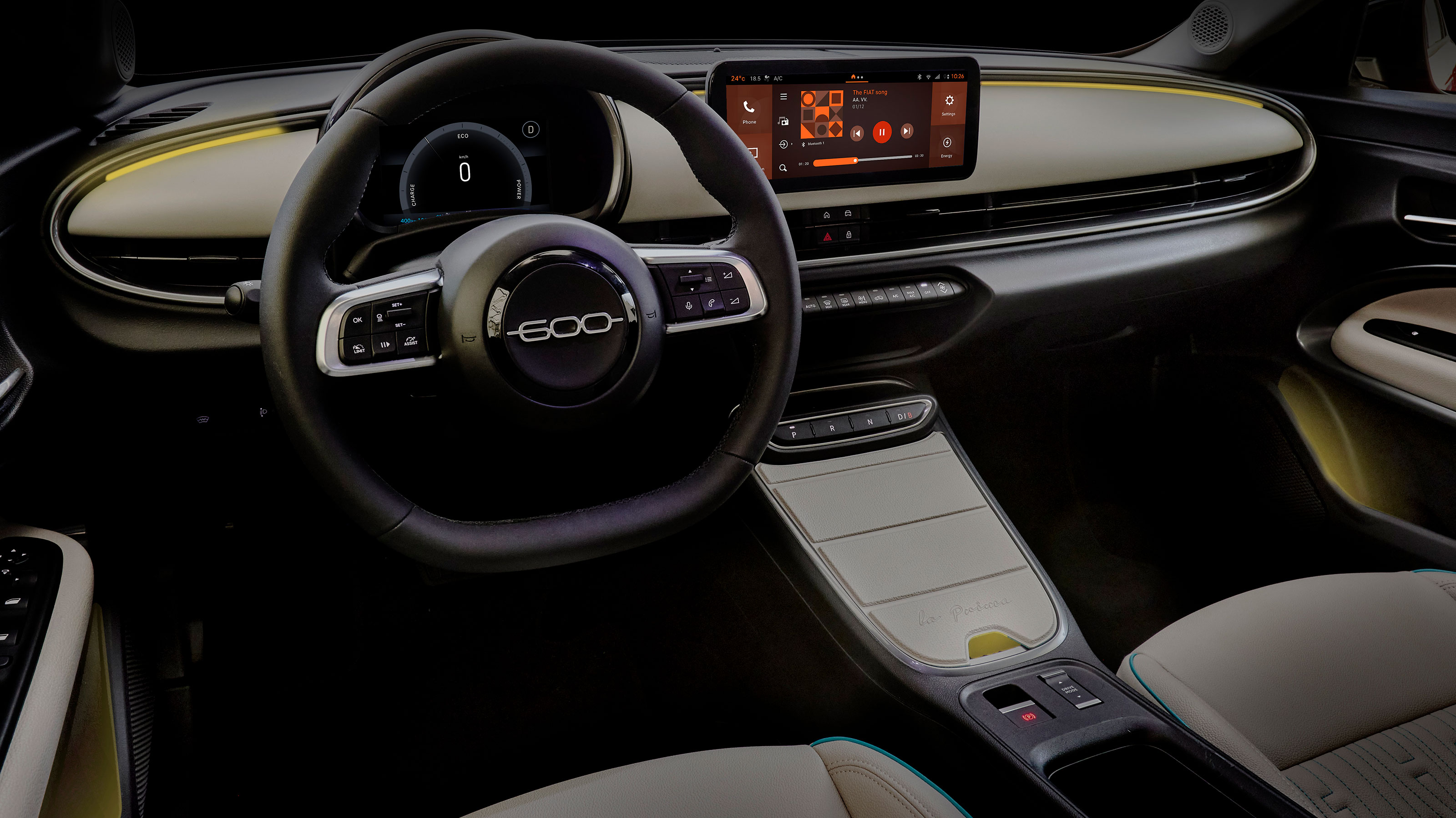 Fiat 600e - ambient lighting