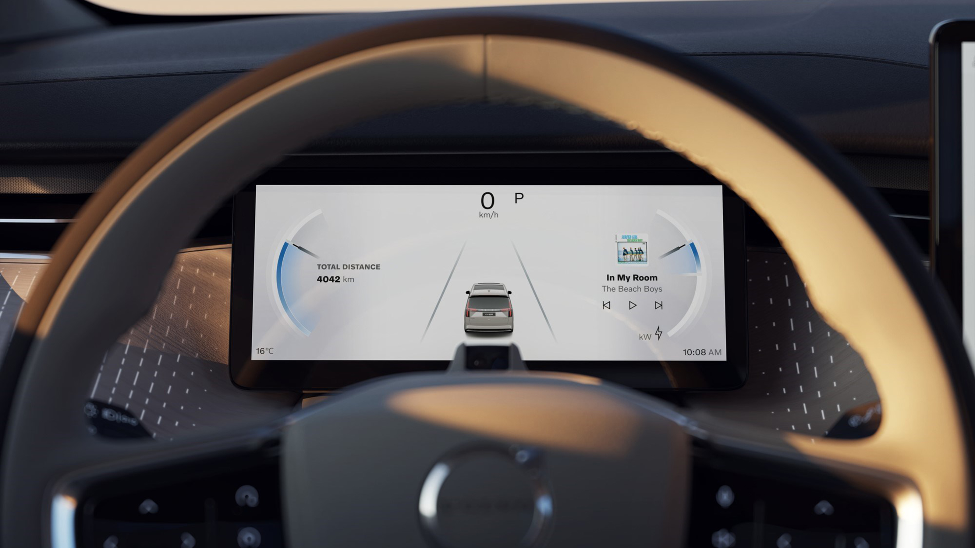 Volvo EM90 reveal - dials