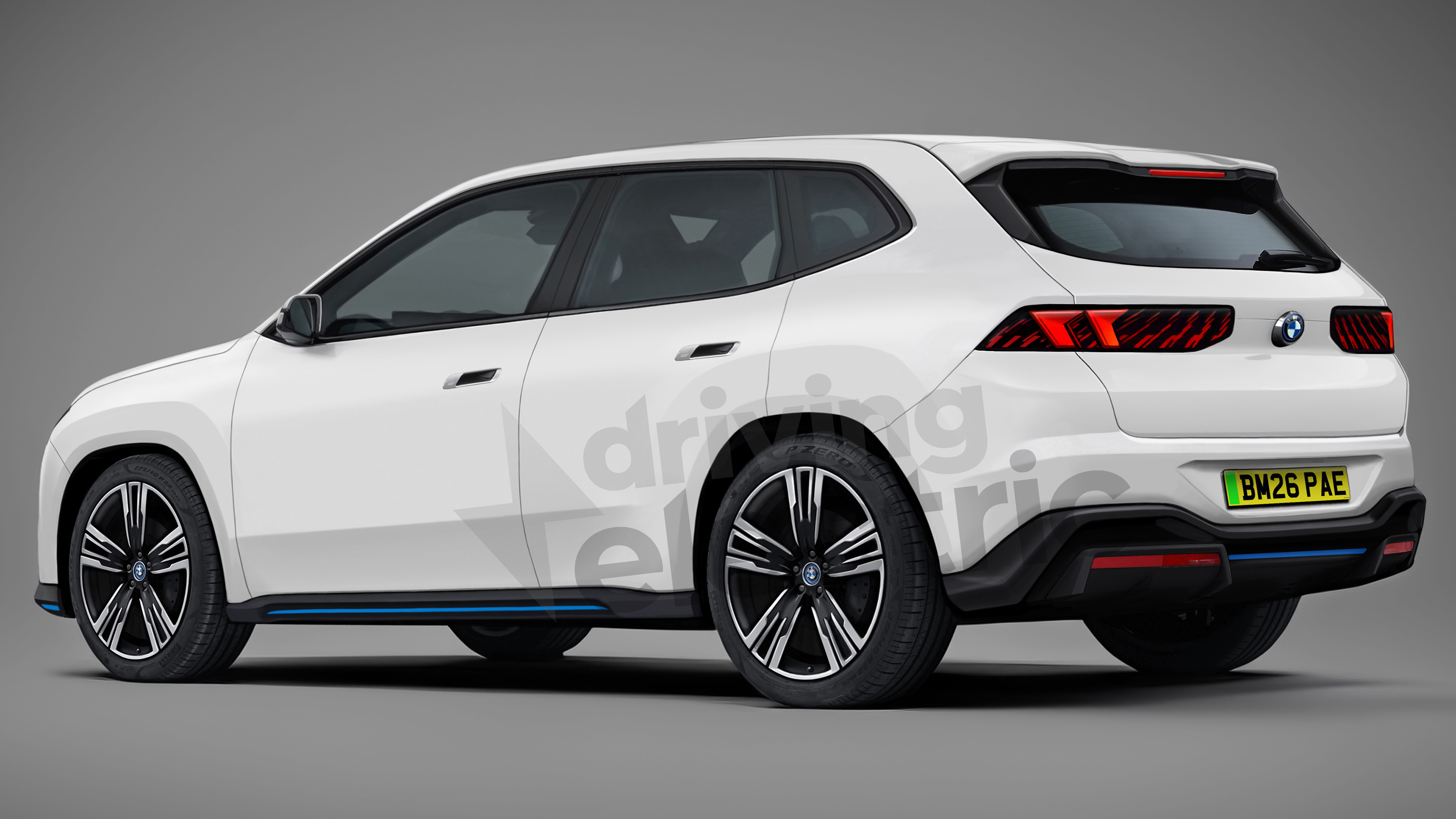 BMW X3 render - rear