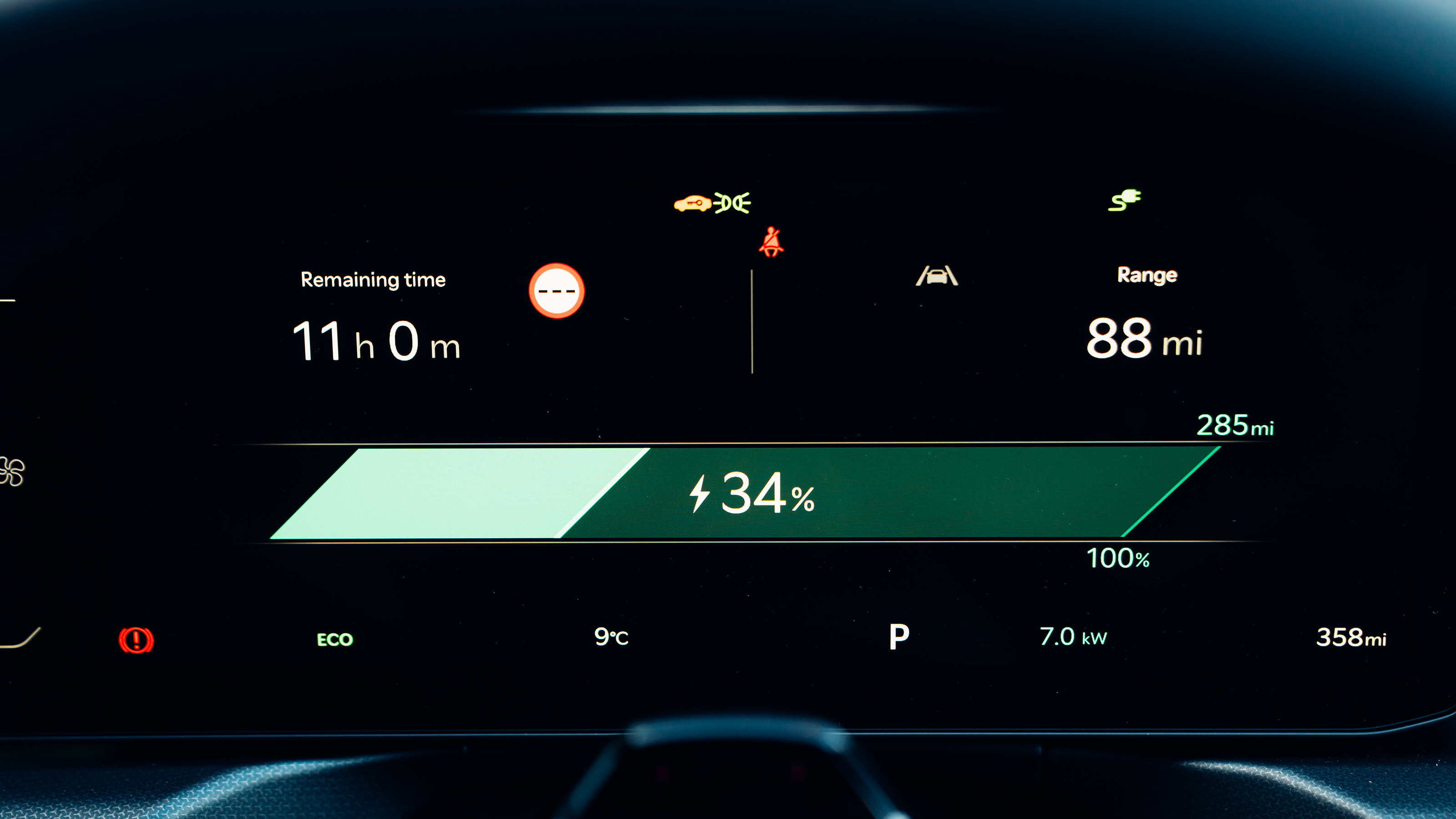Kia EV9 - dials