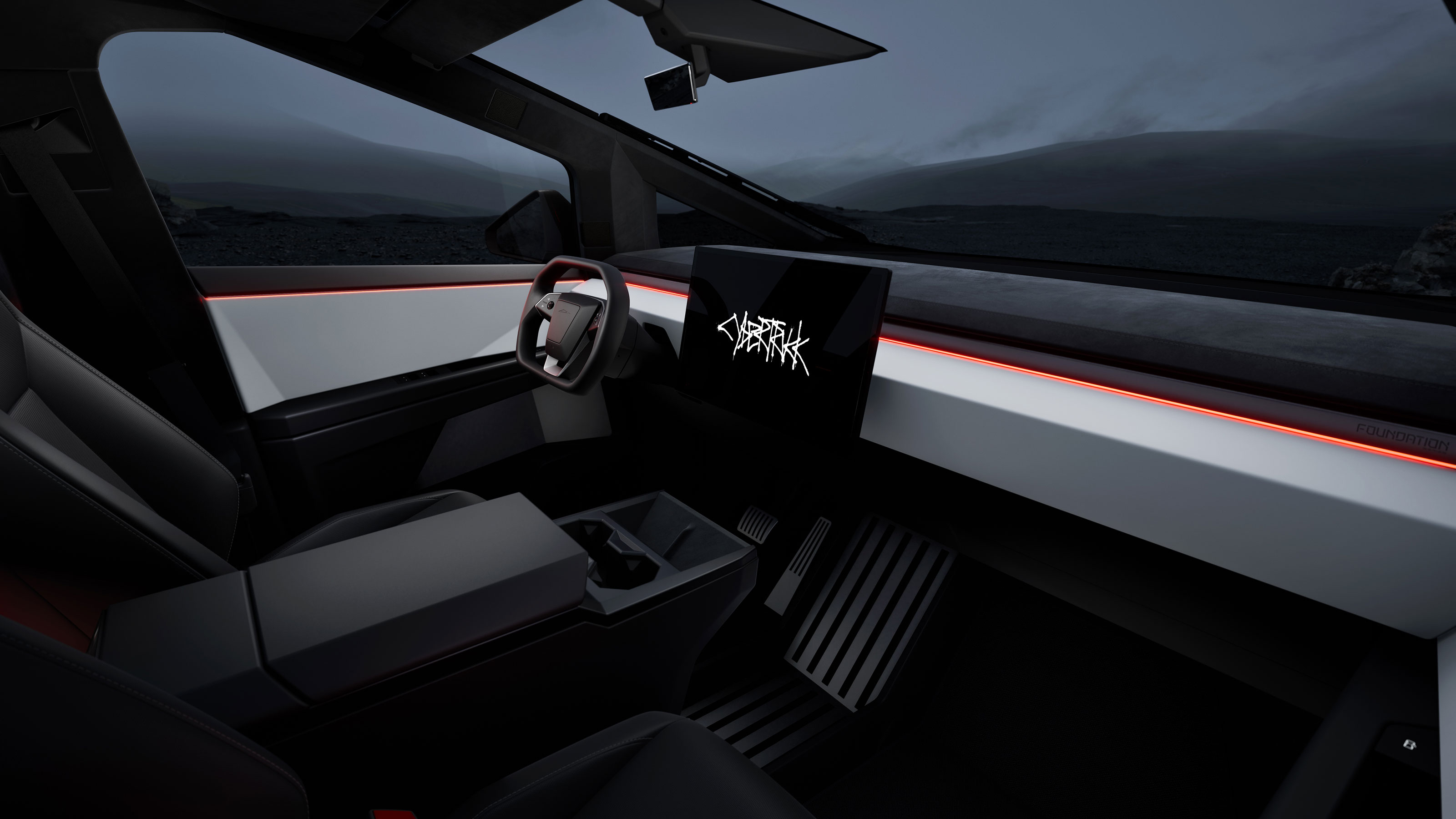 Tesla Cybertruck - interior