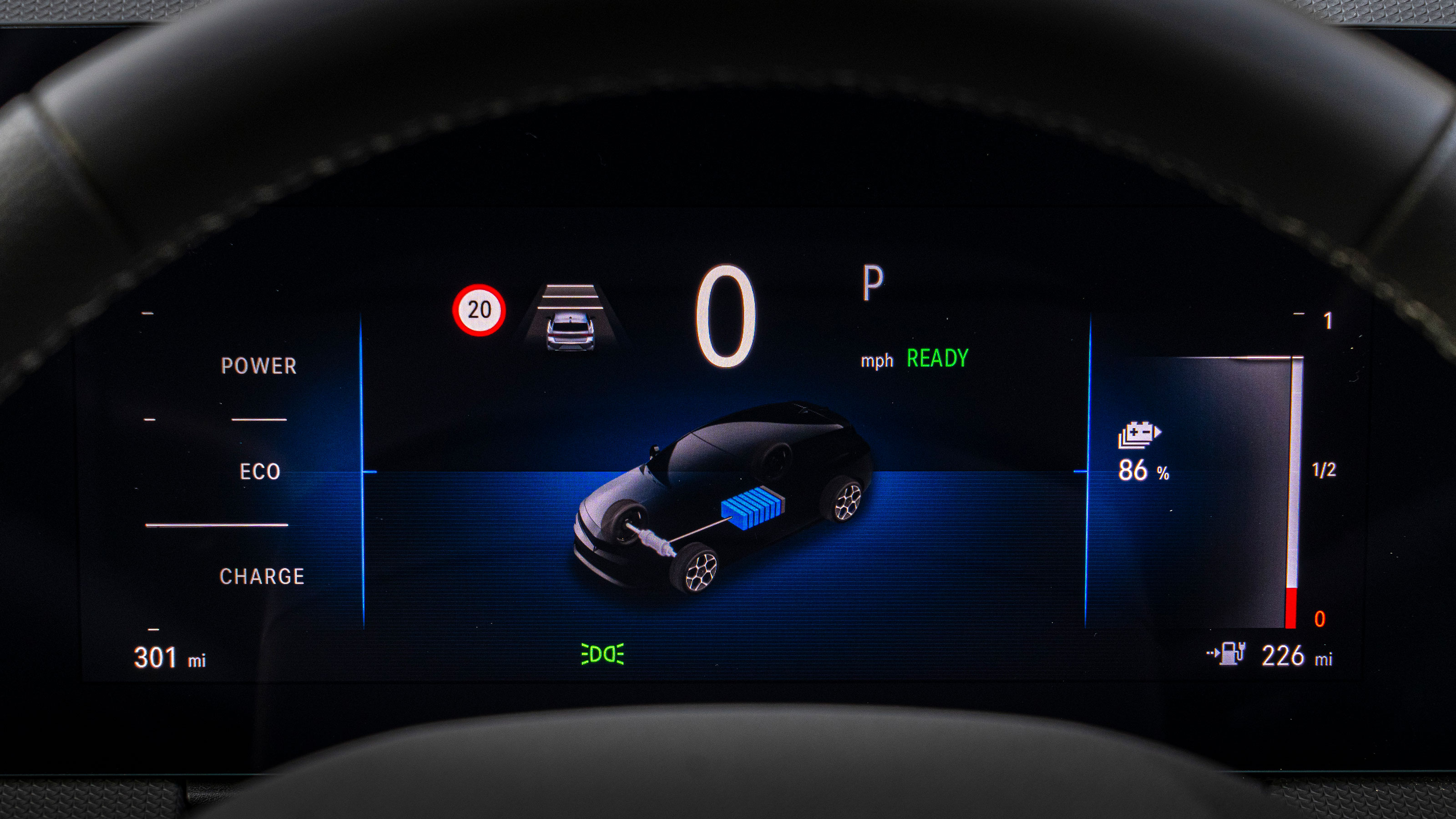 Vauxhall Astra Electric - dials