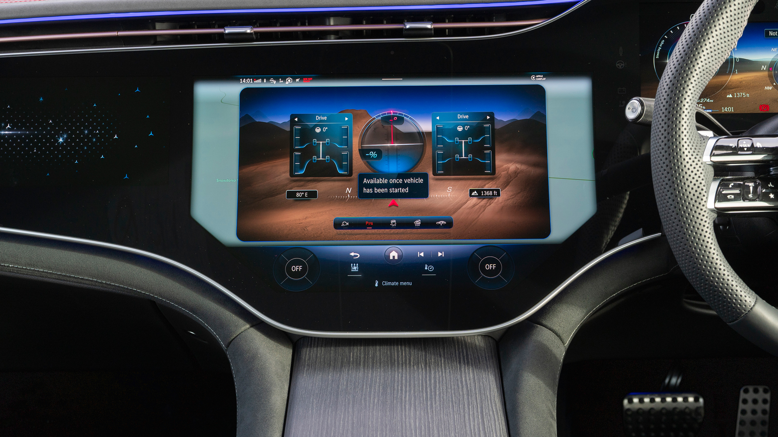 Mercedes EQE SUV - touchscreen