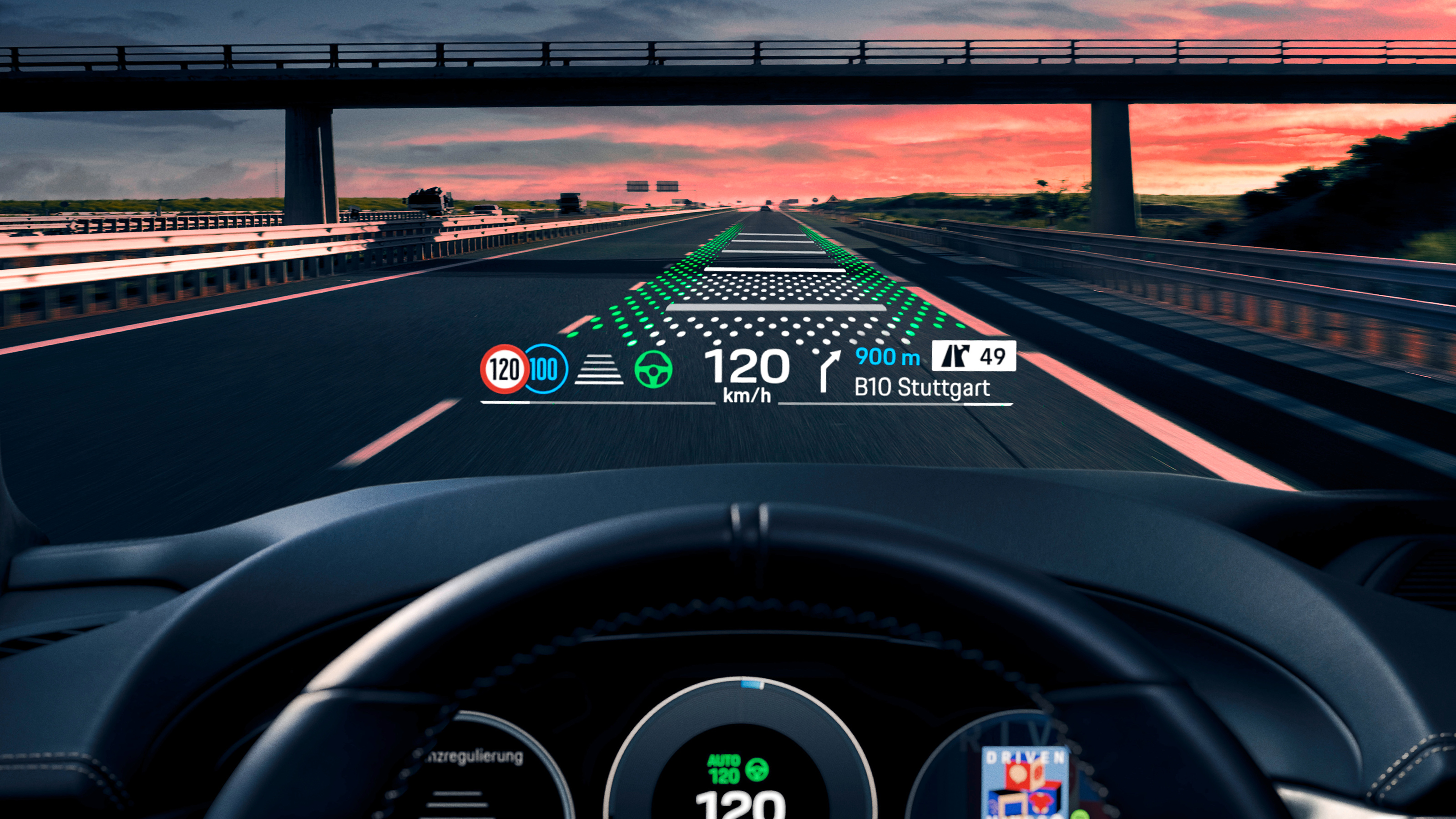 Porsche Macan - head-up display