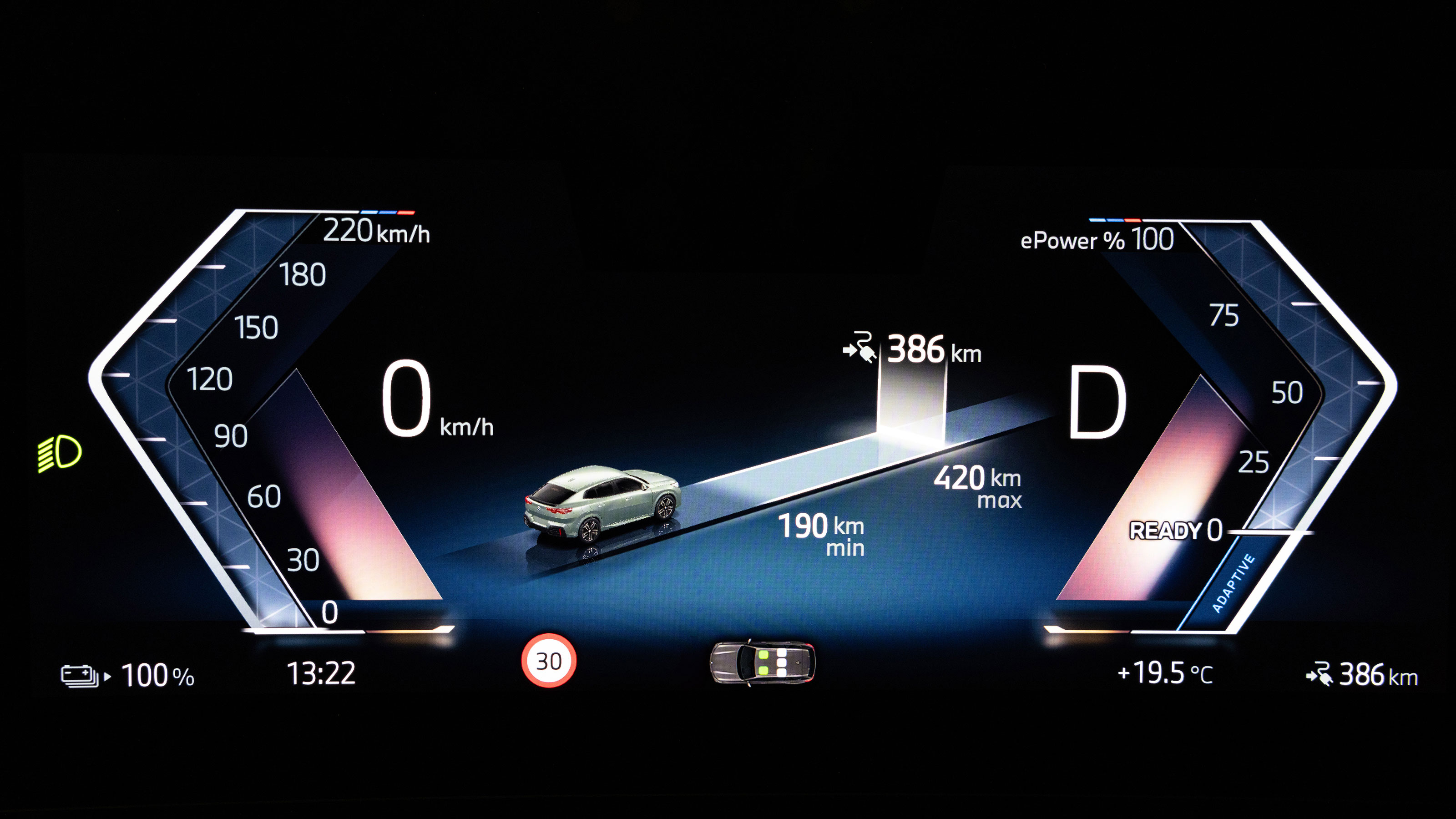 BMW iX2 - dials