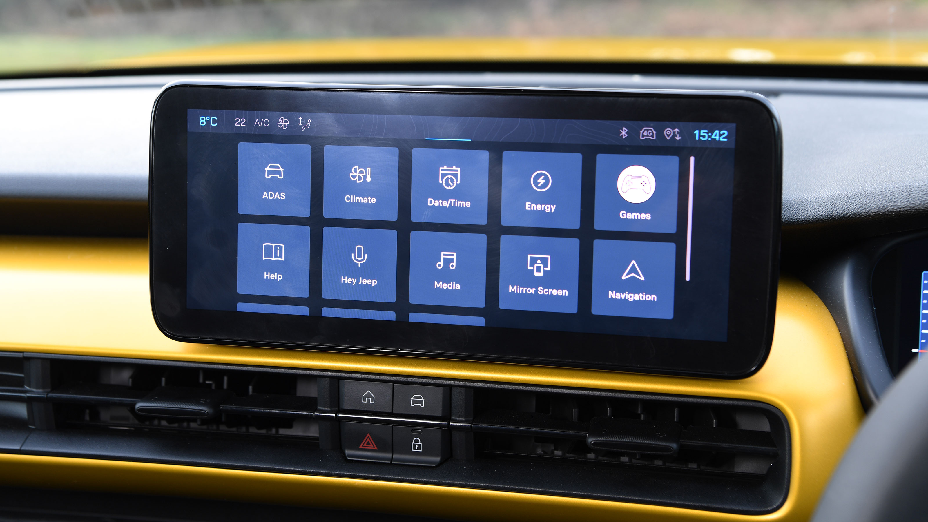 Jeep Avenger - menus