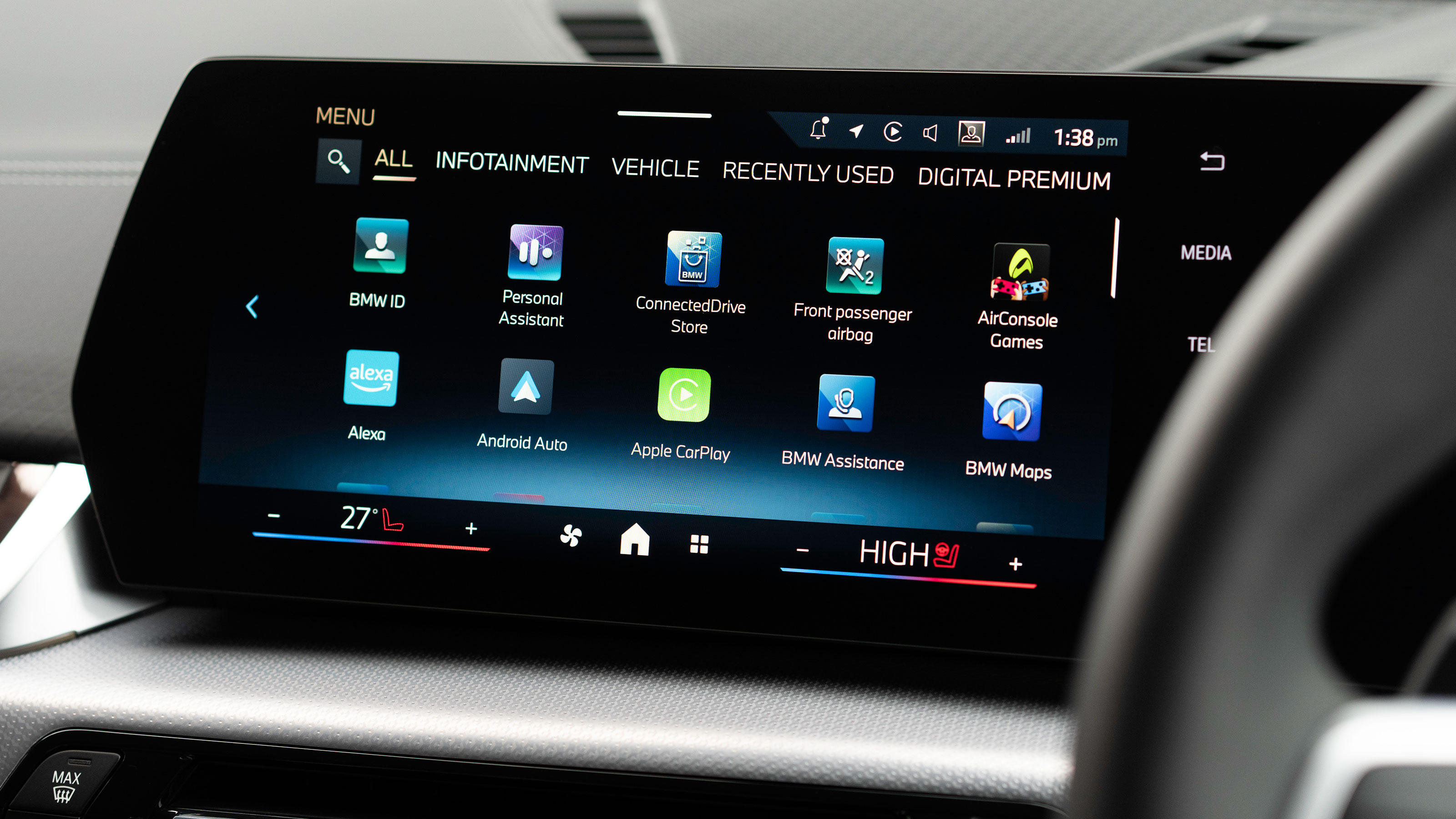 BMW iX2 - touchscreen