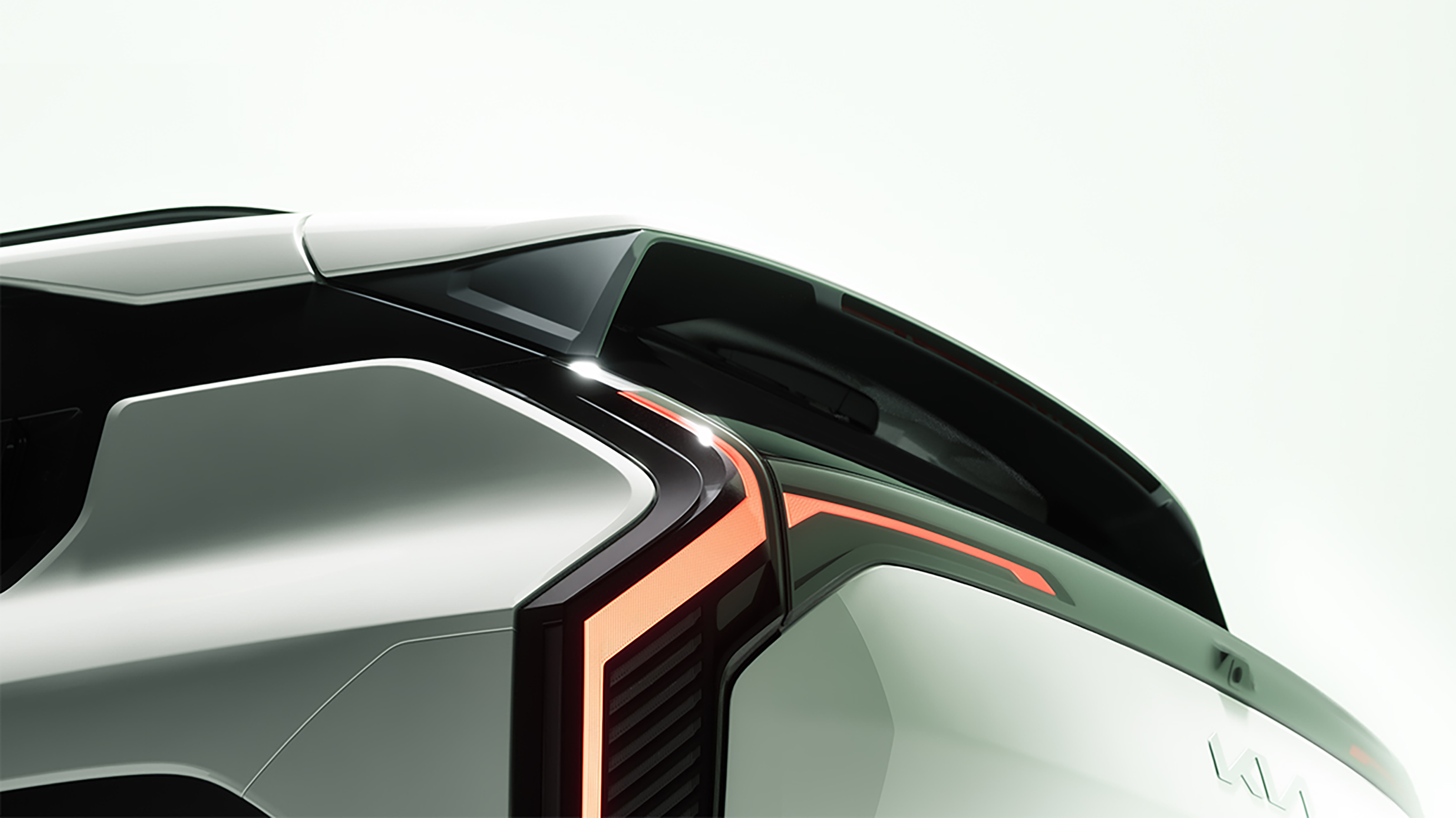 KIA EV3 Teaser - Rear Spoiler and lights