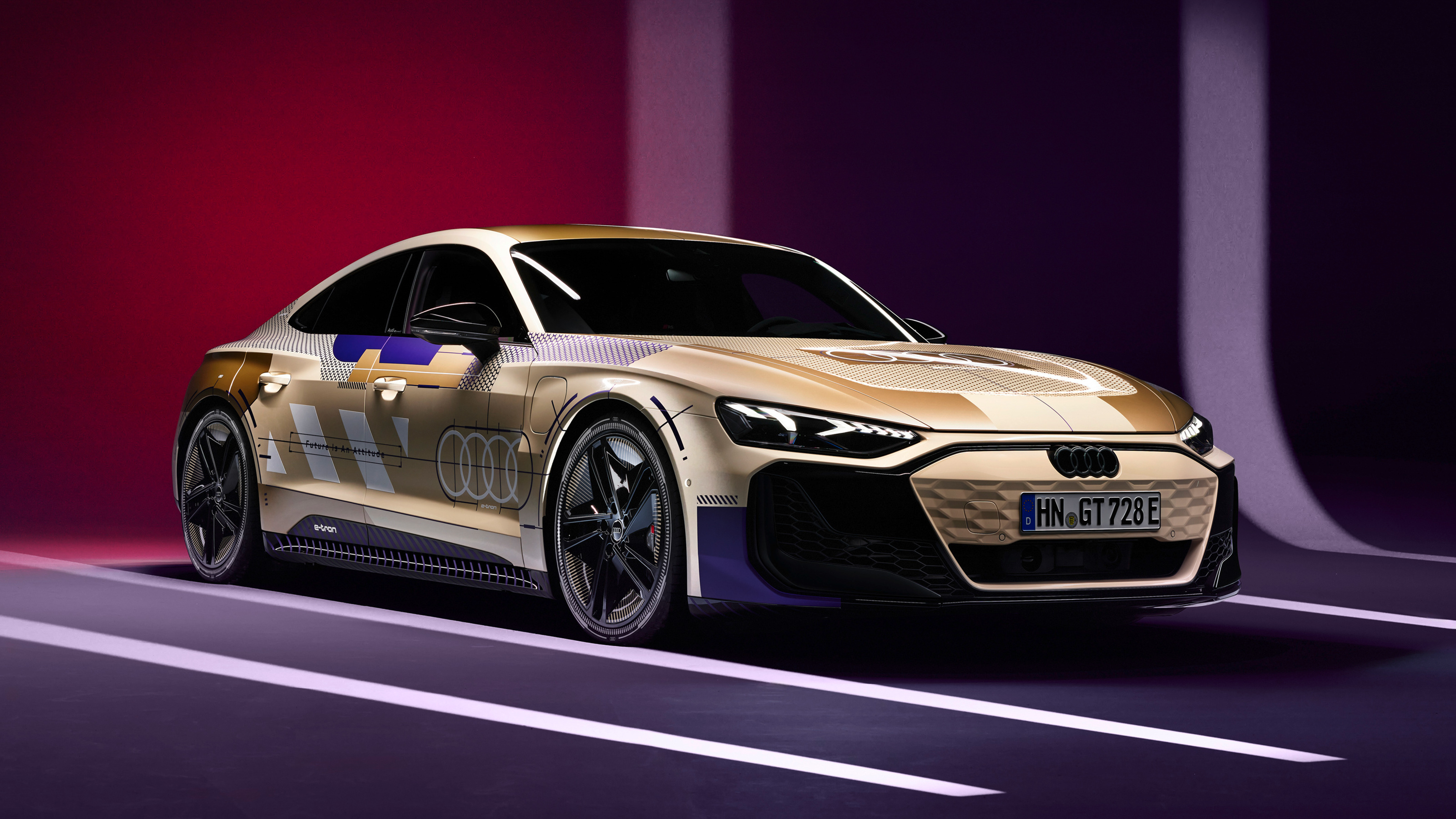 New Audi RS e-tron GT prototype - front 3/4