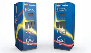 Lidl electric car charging terminal