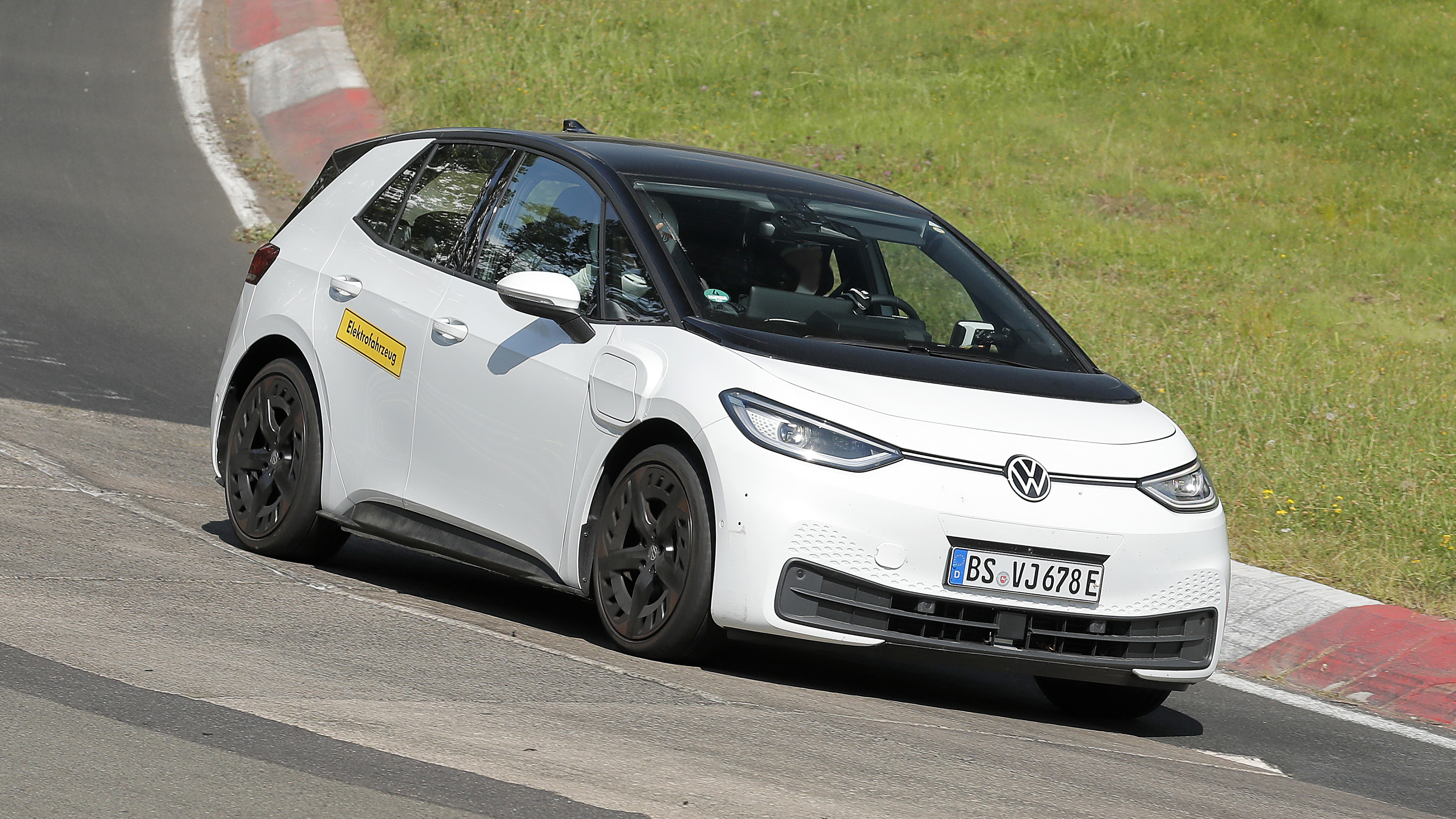 Volkswagen ID.2 testing at Nurburgring - front cornering
