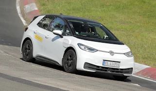 Volkswagen ID.2 testing at Nurburgring - front cornering