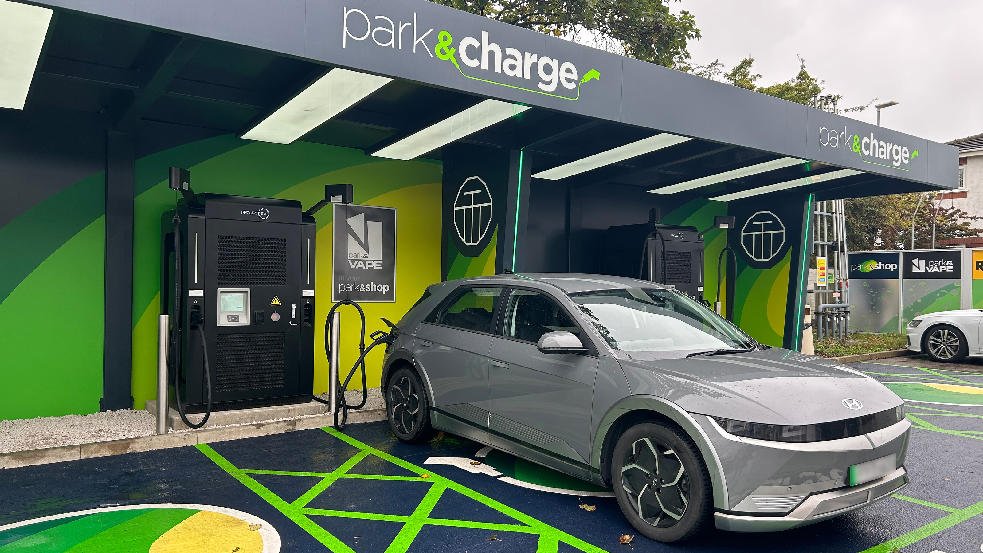 Park Garages' hyper-rapid charging station