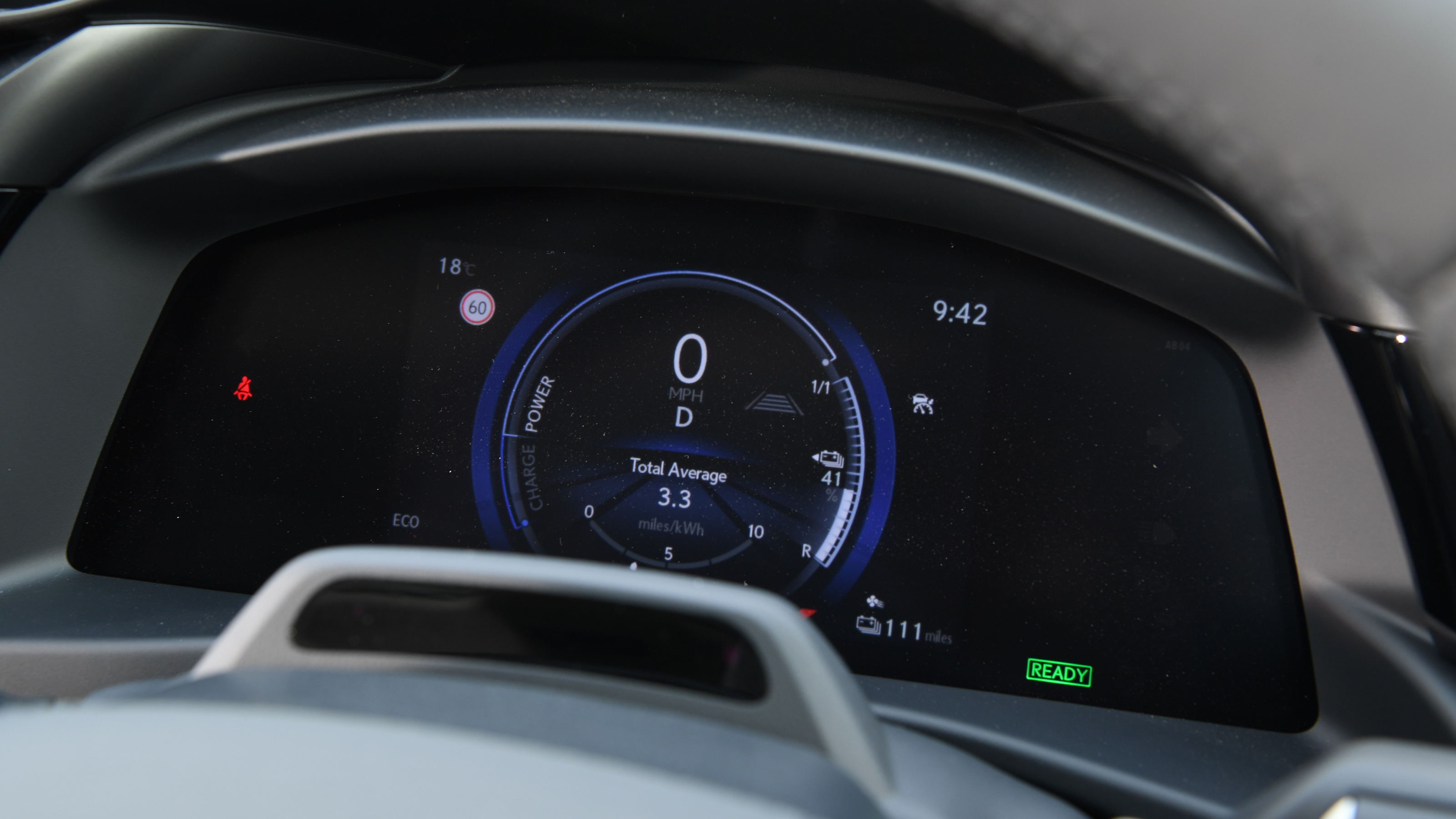 Lexus RZ 300e - dashboard screen