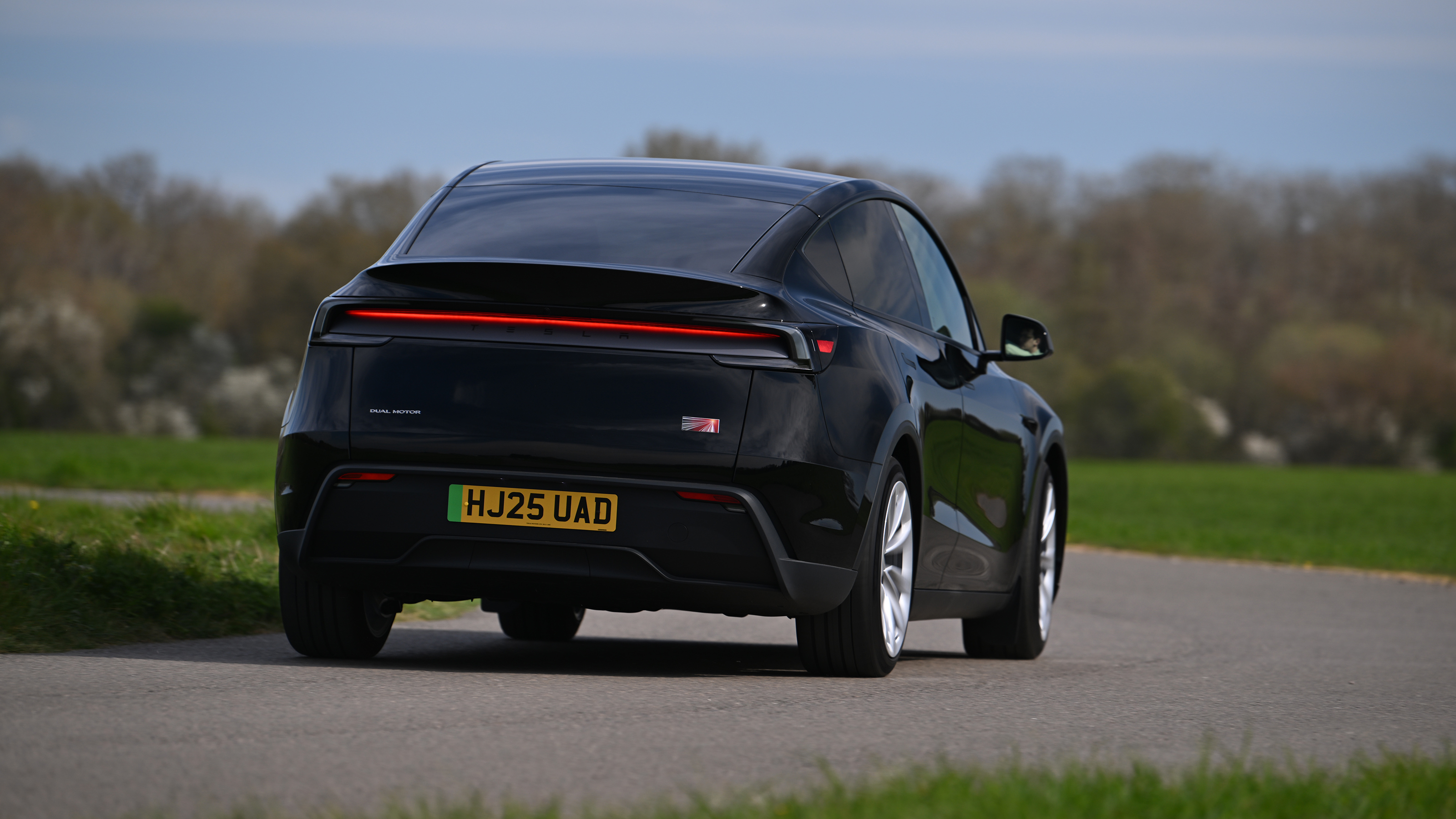 Tesla Model Y - rear cornering