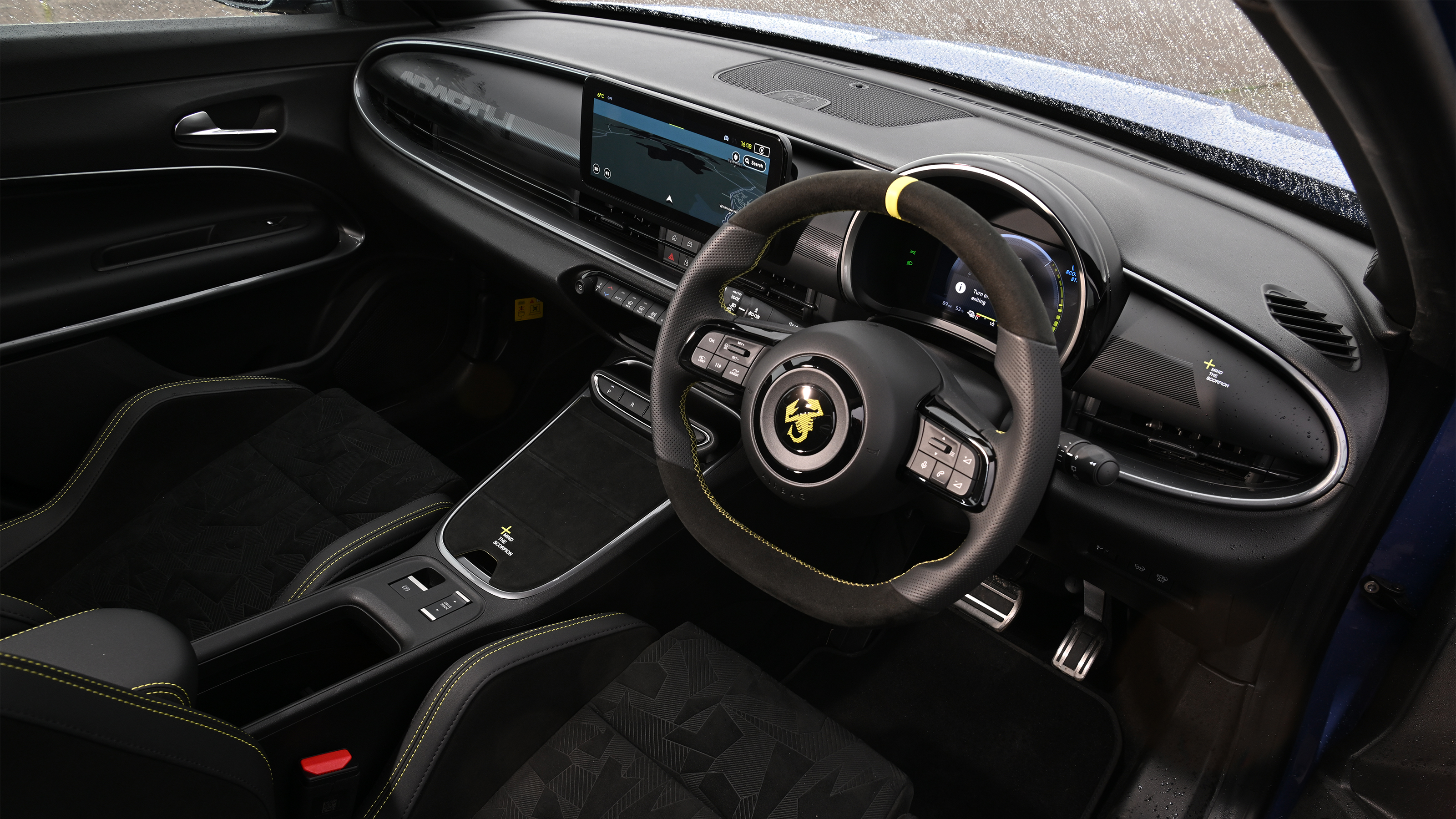 Abarth 600e - interior overview