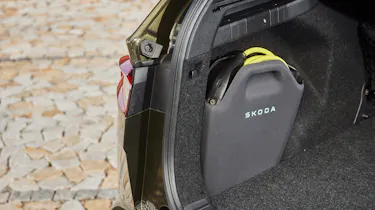 Skoda Enyaq - charging cable storage