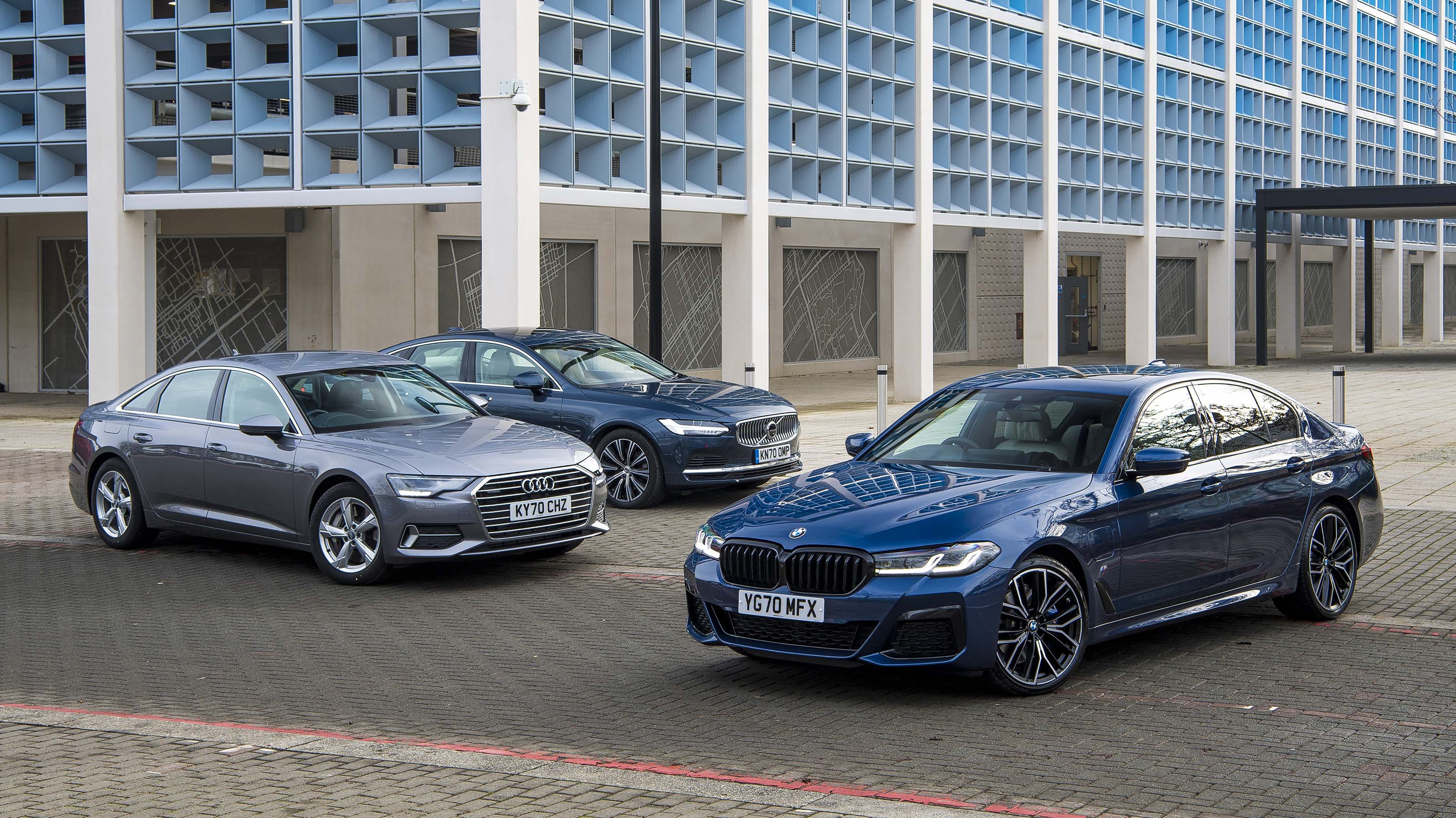 BMW 530e vs Audi A6 TFSI e vs Volvo S90